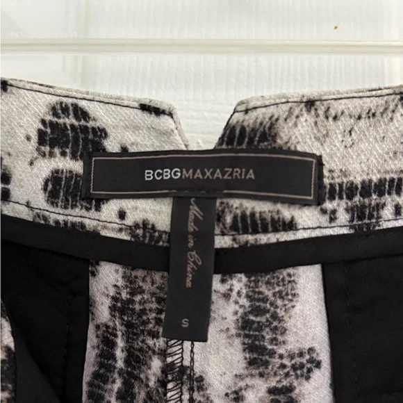 BCBGMaxAzria RASHA Black and White Wide Leg Pants Size Small - Picture 6 of 16